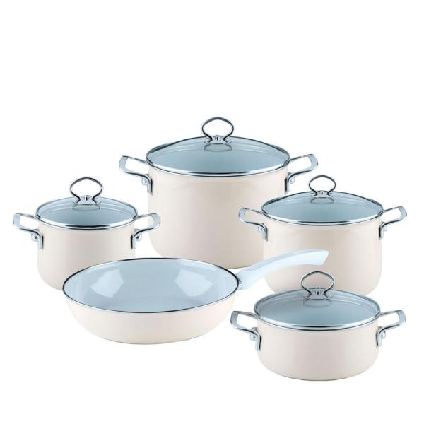 Riess Geschirr-Set 5-tlg., Nouvelle Avorio Extra Stark
